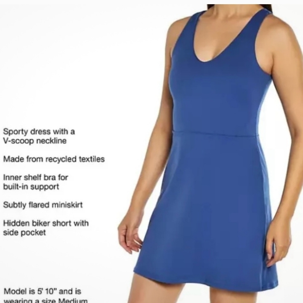 Blue Sporty Women's Dress